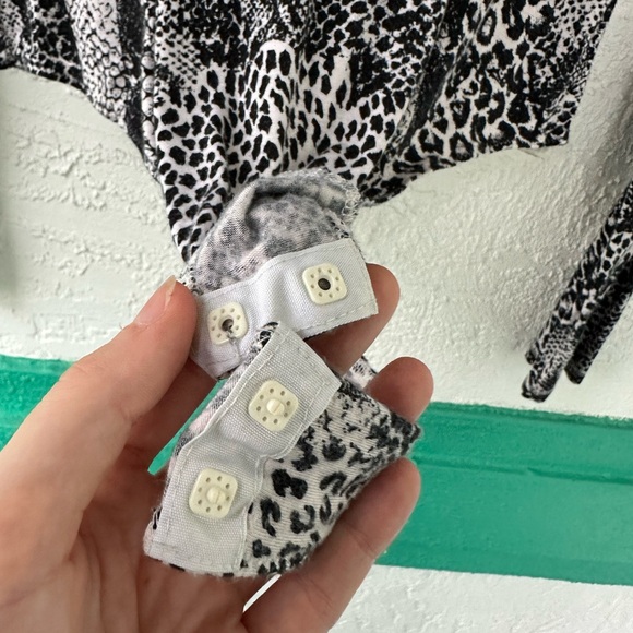 Free People Intimately Body Suit Large P2P 17”. Viscose Spandex Snake Skin - Picture 9 of 12